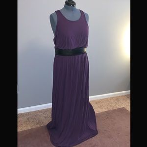 Purple racer back tank maxi dress- ModCloth